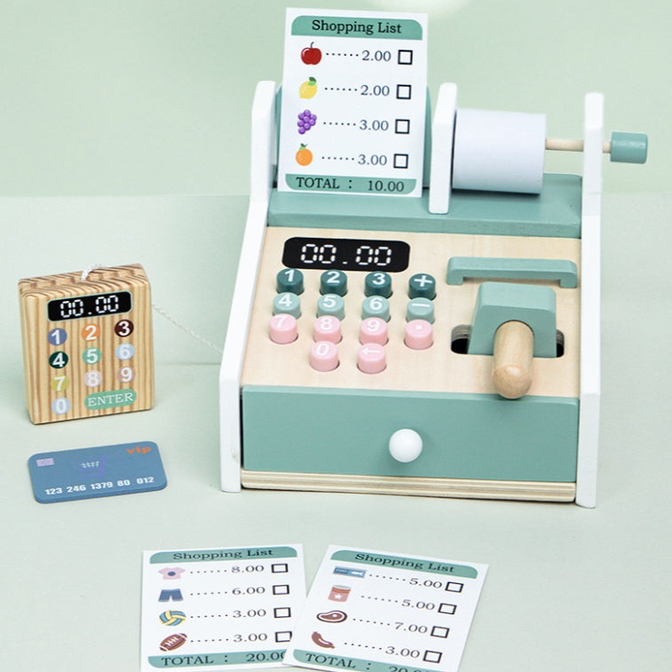 KABI Cashier Pretend Play Children Wooden Toy