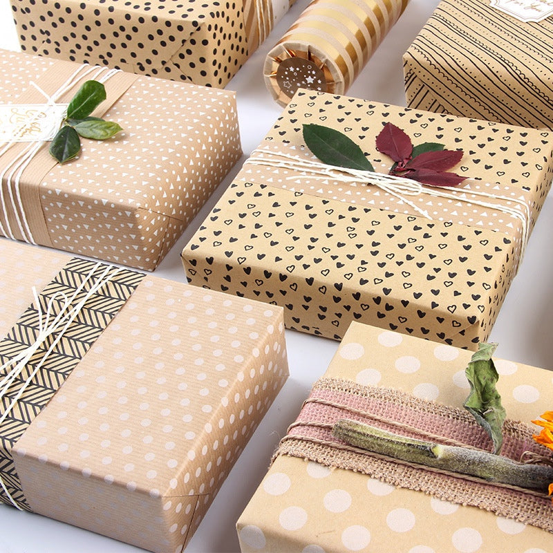 Kraft Gift Wrapping Paper Kids Children Birthday Gifts Wrap