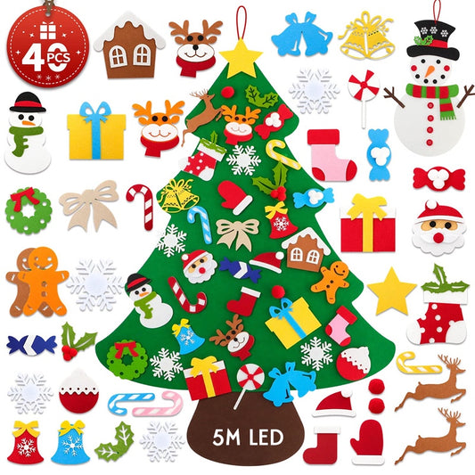 Kids Family Christmas Activity Felt DIY Xmas Tree