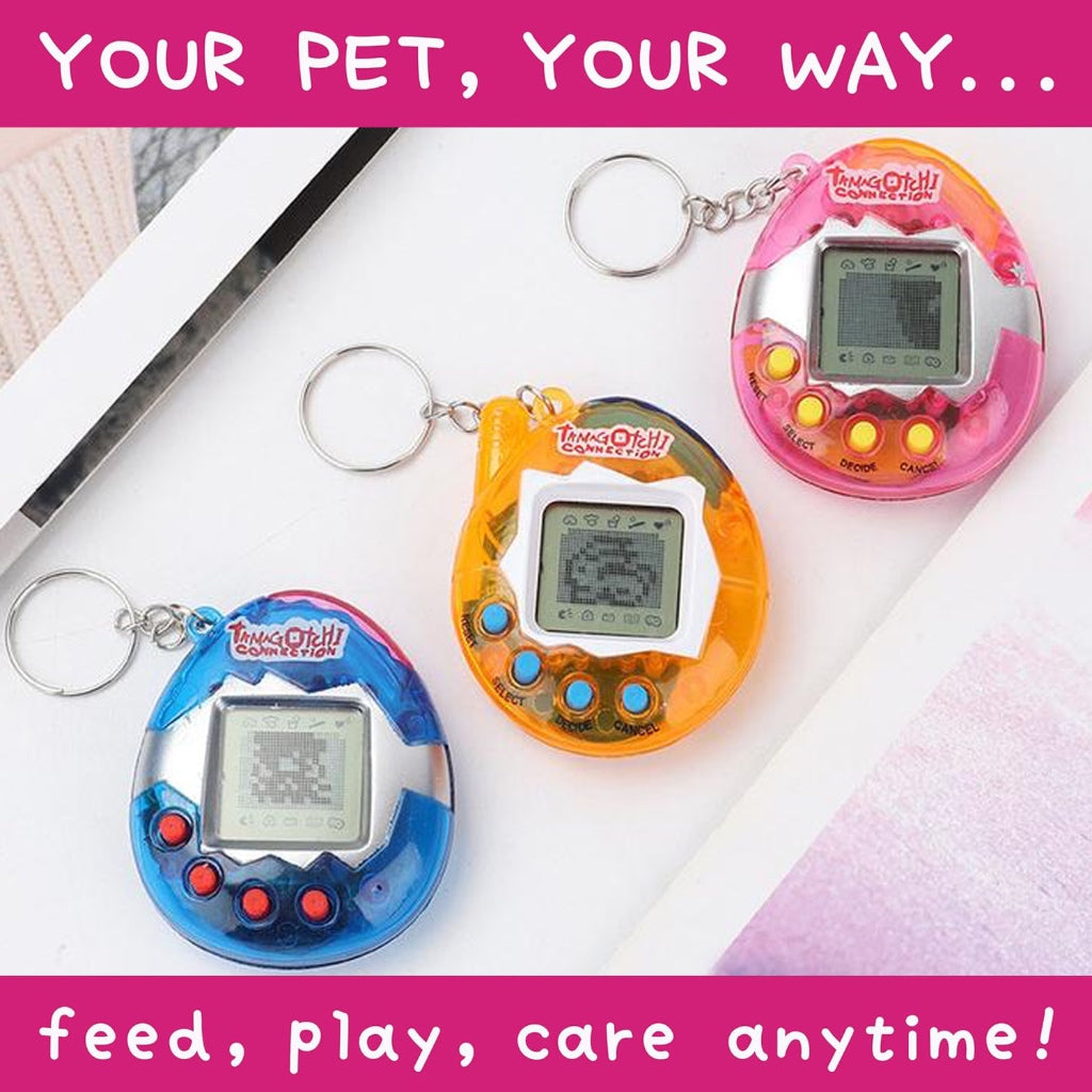 Retro Virtual Pet Toy Tamagotchi Keychain