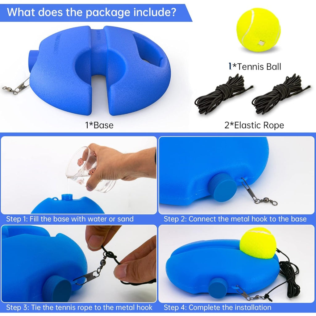 Tennis Racket Trainer Rebound Ball with String Balls Kids Adult Set