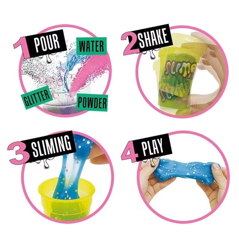 3pc DIY Make Your Own Slime Children Toy Kids Birthday Party Goodie Bags Gifts Toys