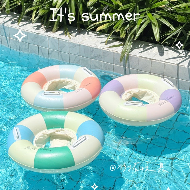 Joy Stripe Baby Float with Seat Handles