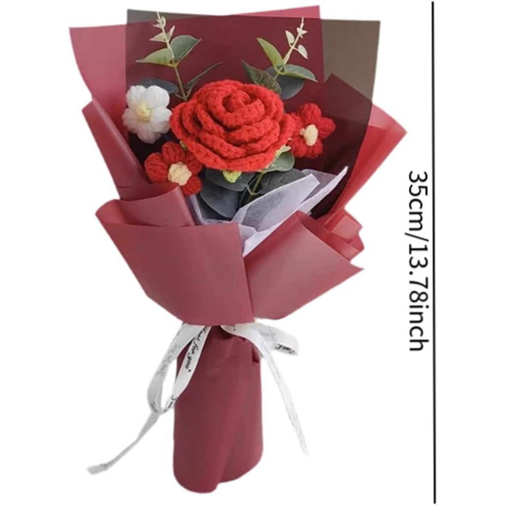 Pink Carnation Red Rose Clear Tote Bag Flower Bouquet