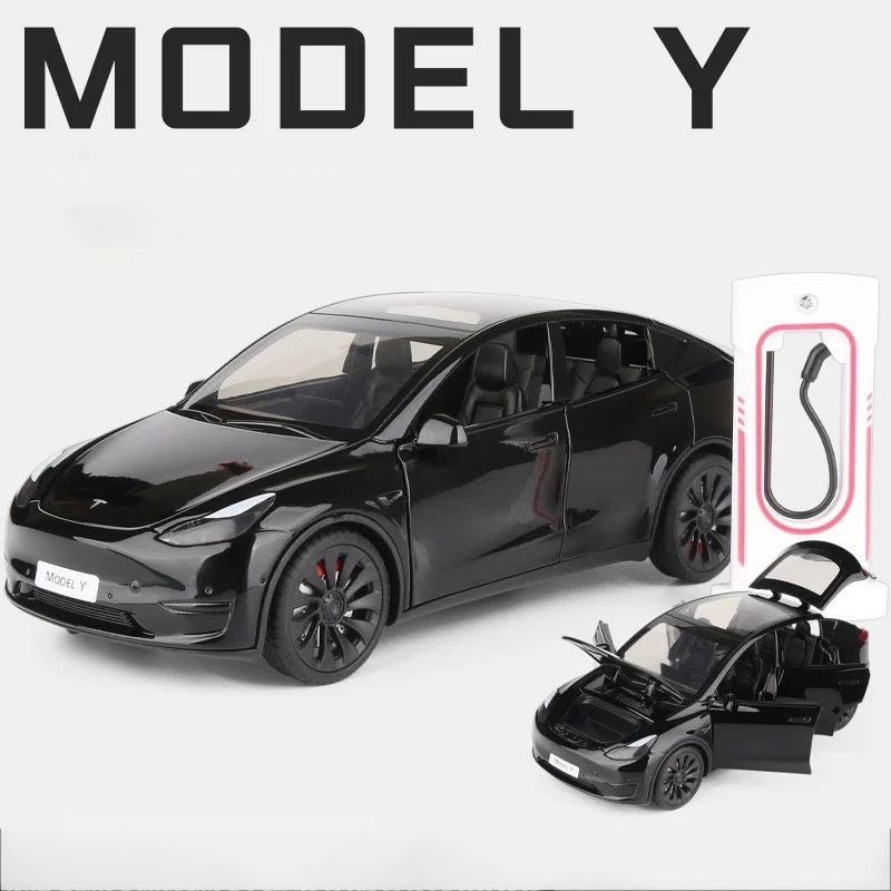 Tesla Model Y 1:24 Pull BackToy Car with Lights and Music