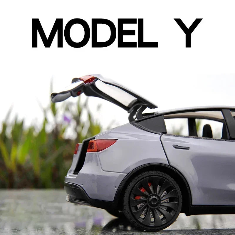 Tesla Model Y 1:24 Pull BackToy Car with Lights and Music