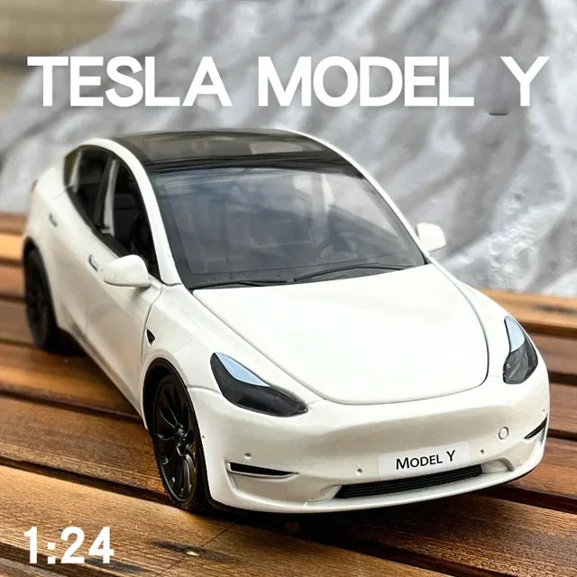 Tesla Model Y 1:24 Pull BackToy Car with Lights and Music