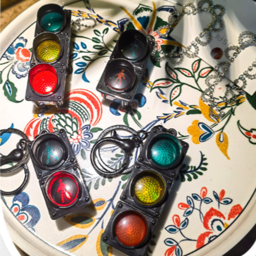 Traffic Light Keychain