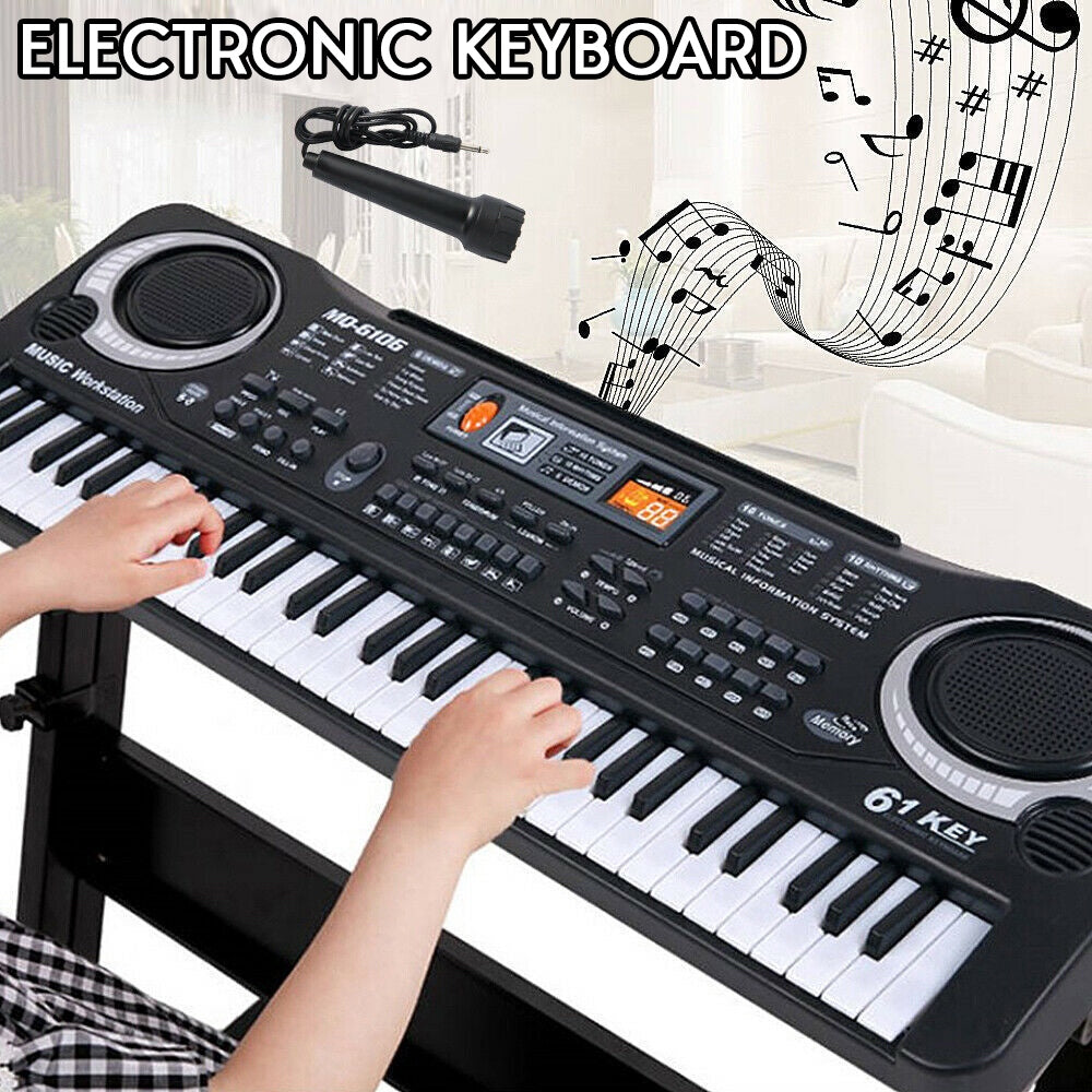 Electronic Keyboard Piano 61 Keys with Microphone