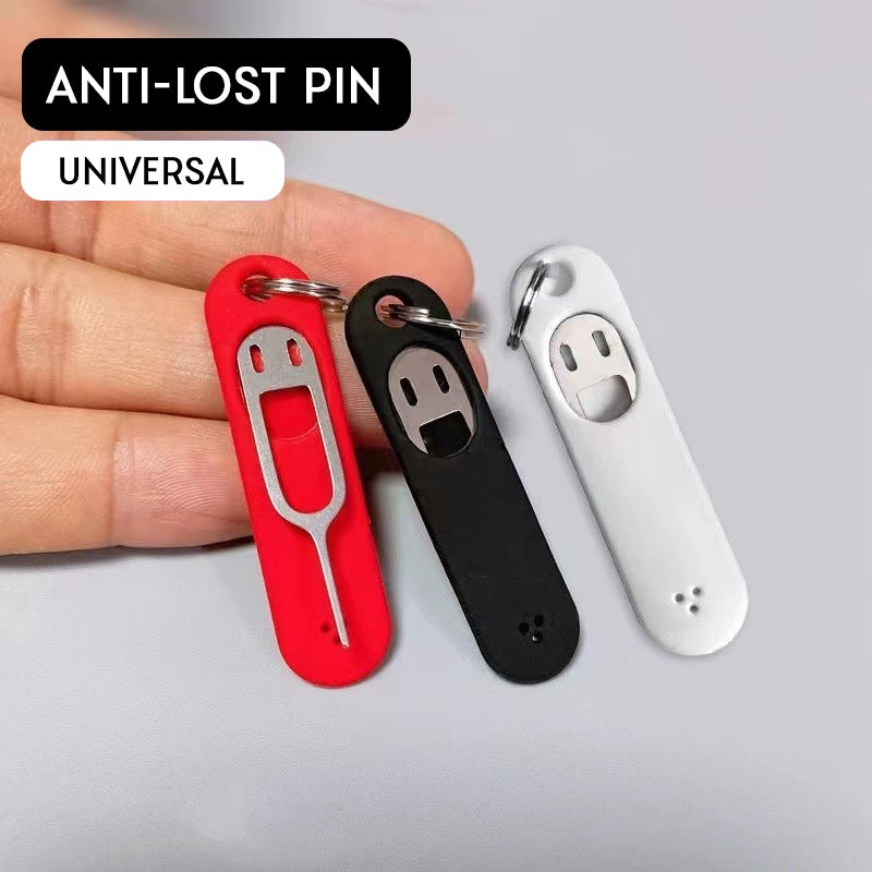 Anti-Lost SIM Card Eject Pin Key Tag Keychain