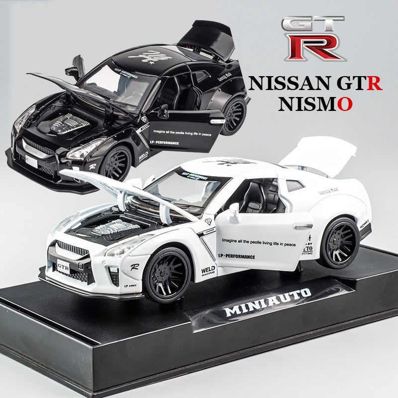 Nissan GTR Car Pull Back 1:32 Diecast Metal Toy Car