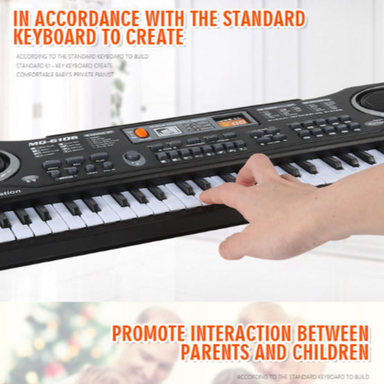Electronic Keyboard Piano 61 Keys with Microphone