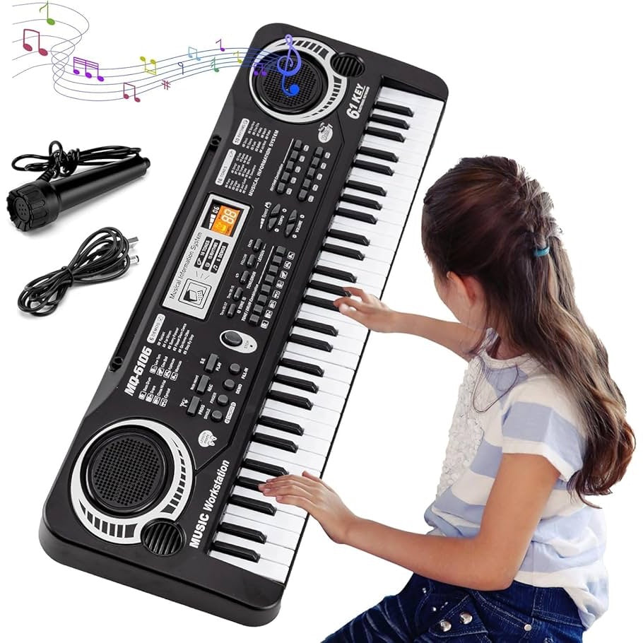 Electronic Keyboard Piano 61 Keys with Microphone