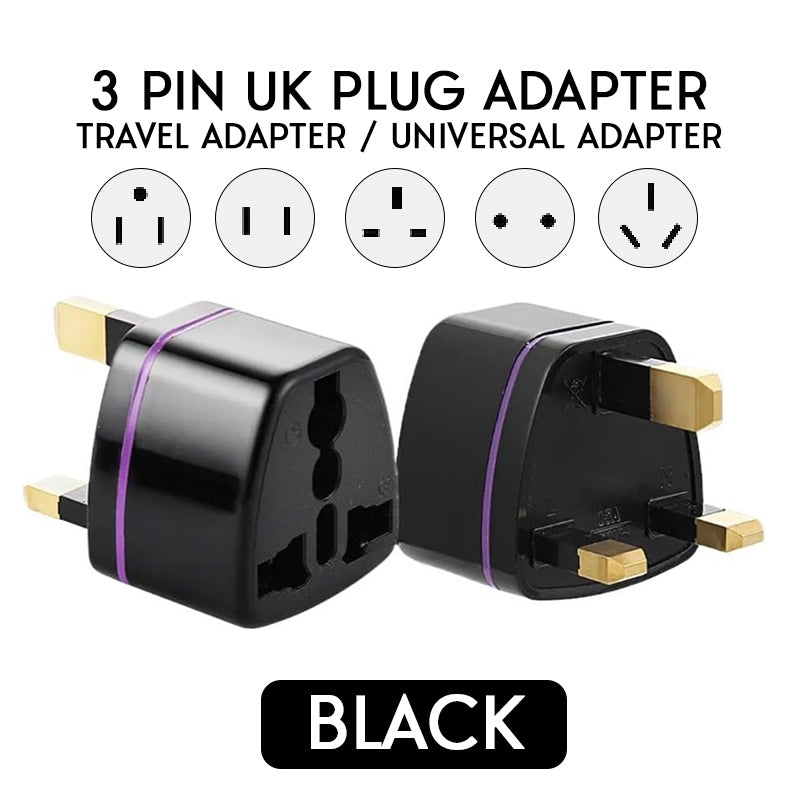 3 Pin Adapter UK SG Electrical Plug Power Converter Universal Travel Adaptor PRO