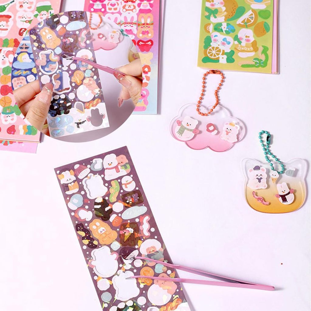 Laser Sticker Kids Guka Korean Cute Glitter Children Scrapbook Decorative Sticker