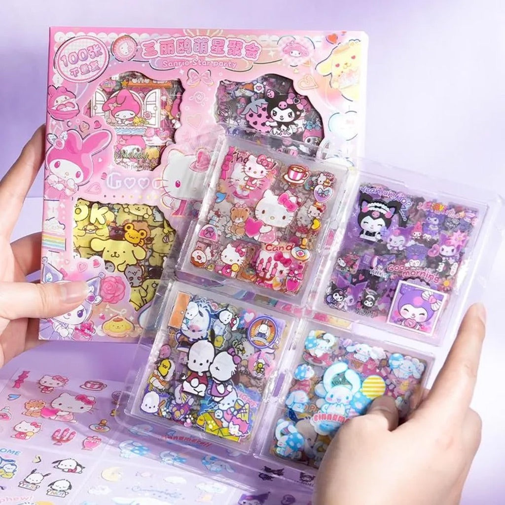 Sanrio Star Party 100pc Sticker DIY Arts Crafts Decorative Stickers