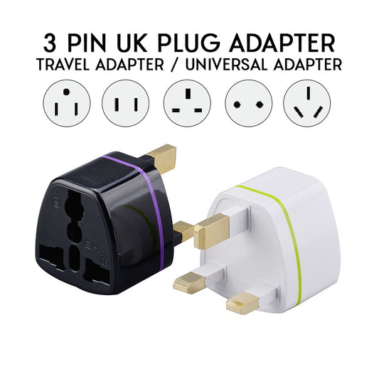 3 Pin Adapter UK SG Electrical Plug Power Converter Universal Travel Adaptor PRO