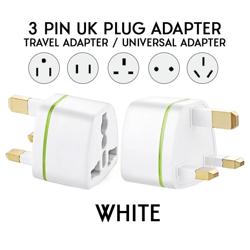 3 Pin Adapter UK SG Electrical Plug Power Converter Universal Travel Adaptor PRO