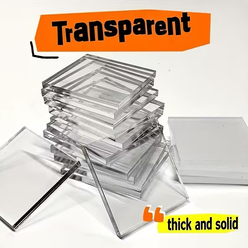 DIY Custom Fridge Magnet Acrylic Square Blank Craft Set