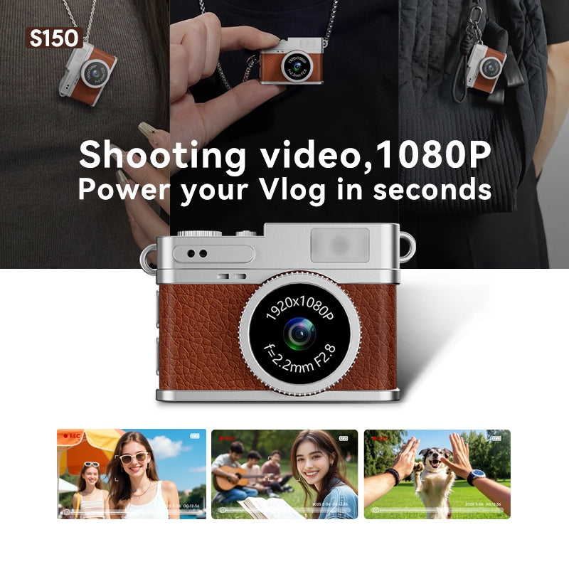 Mini Retro Camera 1080P Portable Small Retro Recording Camera