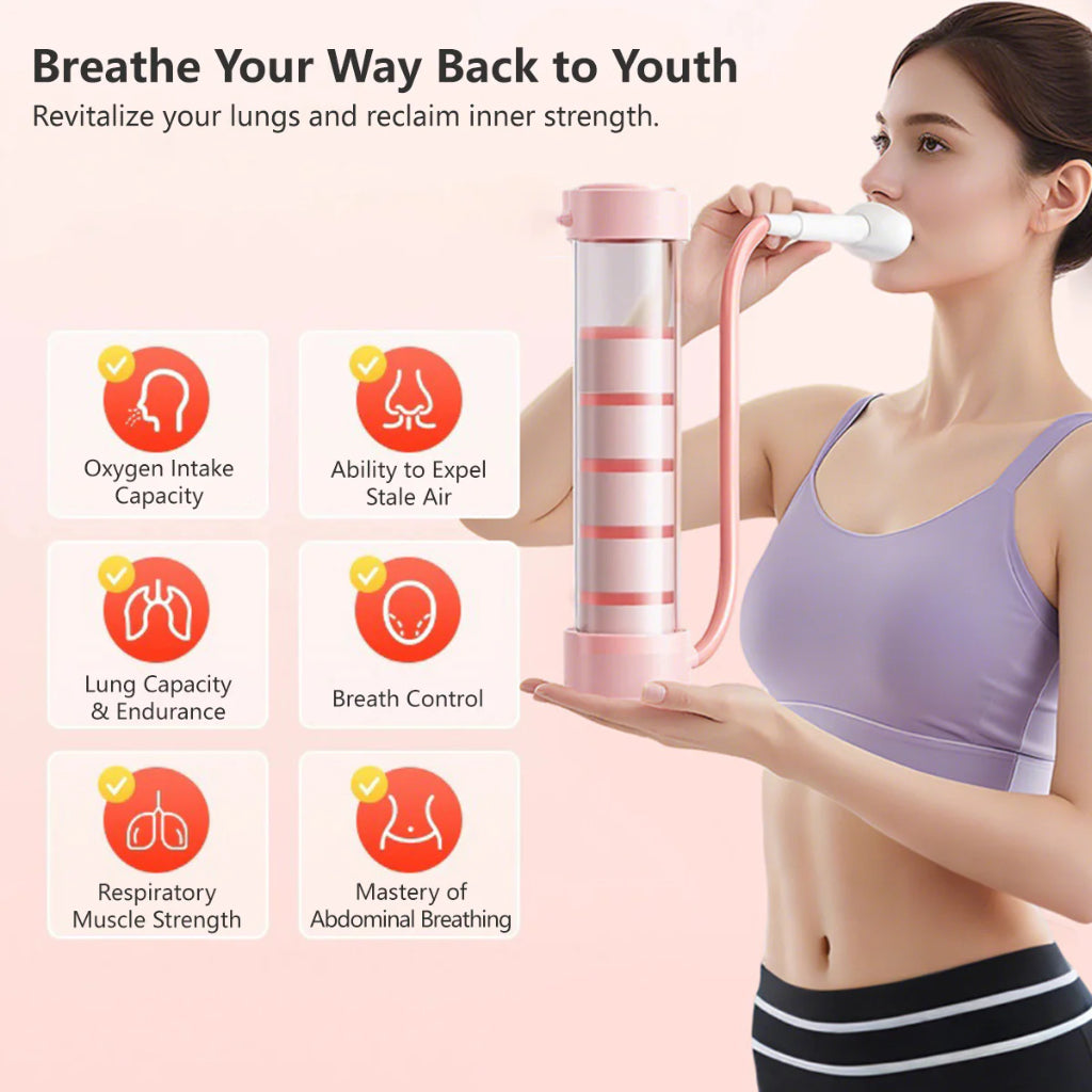Breathing Trainer Device Dumbell Abs Exercise
