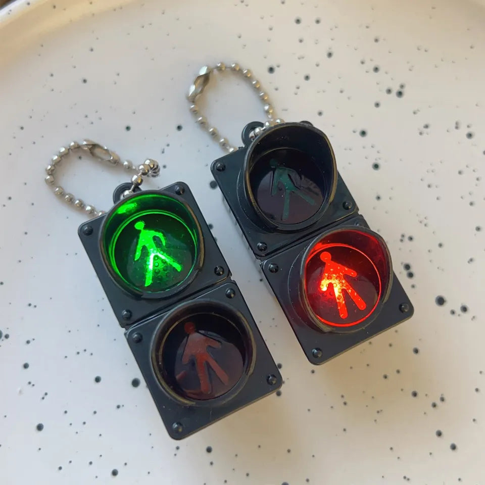 Traffic Light Keychain