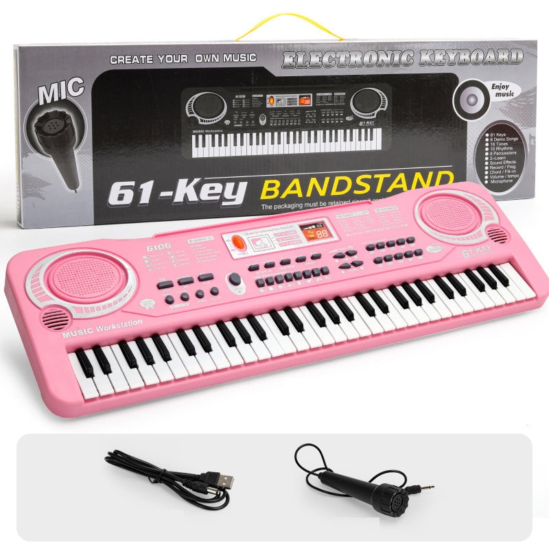 Electronic Keyboard Piano 61 Keys with Microphone