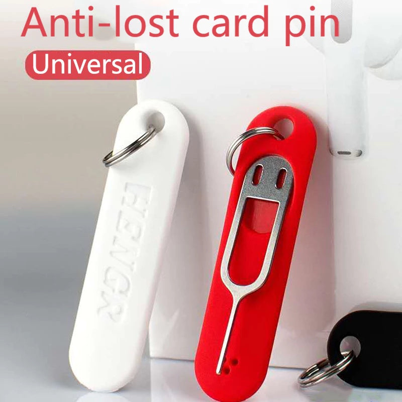 Anti-Lost SIM Card Eject Pin Key Tag Keychain