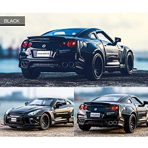 Nissan GTR Car Pull Back 1:32 Diecast Metal Toy Car