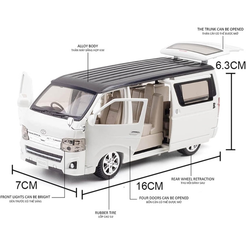 Toyota Hiace MPV Van 1:32 Alloy Diecast Car