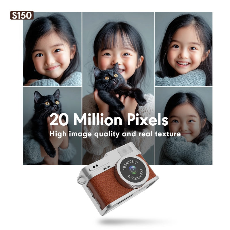 Mini Retro Camera 1080P Portable Small Retro Recording Camera