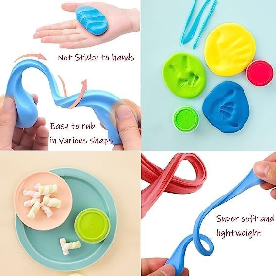 Light Air Dry Clay Soft Modelling Polymer Clay Toys