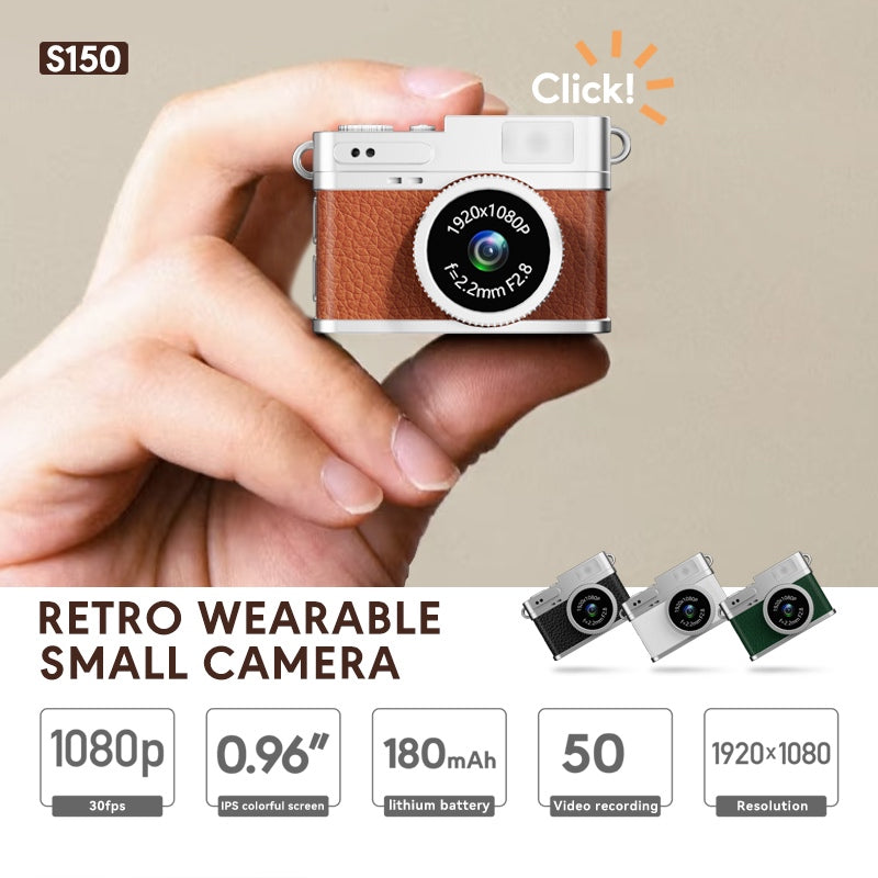Mini Retro Camera 1080P Portable Small Retro Recording Camera