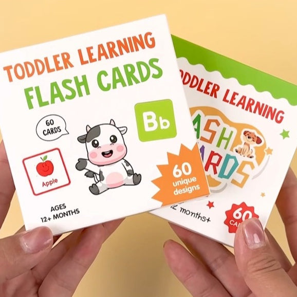 60pc Toddler Learning Flashcards