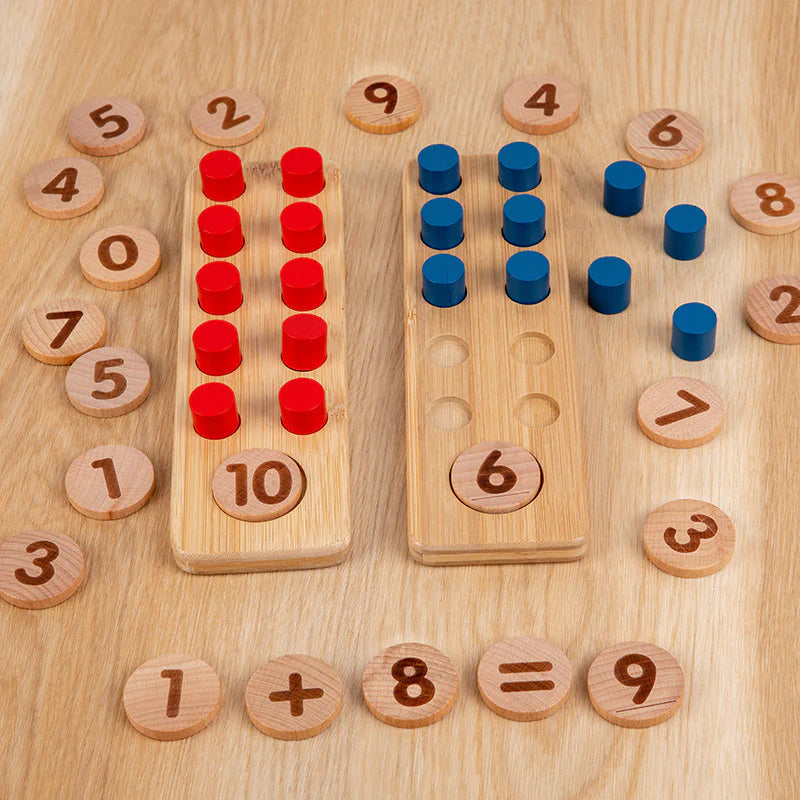 Ten Frame Unit Plus Montessori Math Wooden Toy