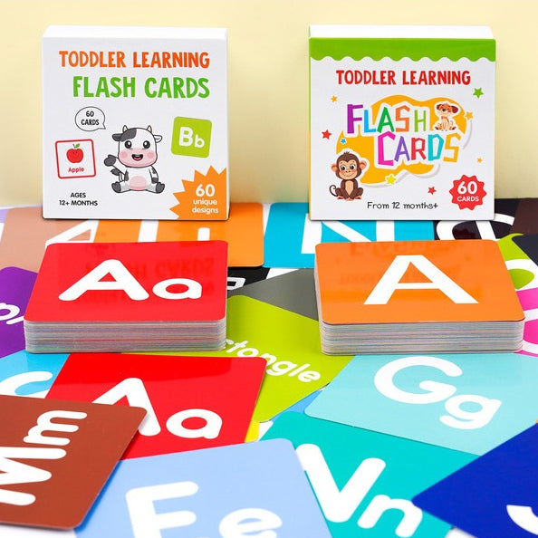 60pc Toddler Learning Flashcards