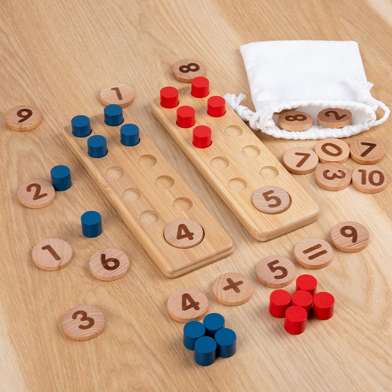 Ten Frame Unit Plus Montessori Math Wooden Toy