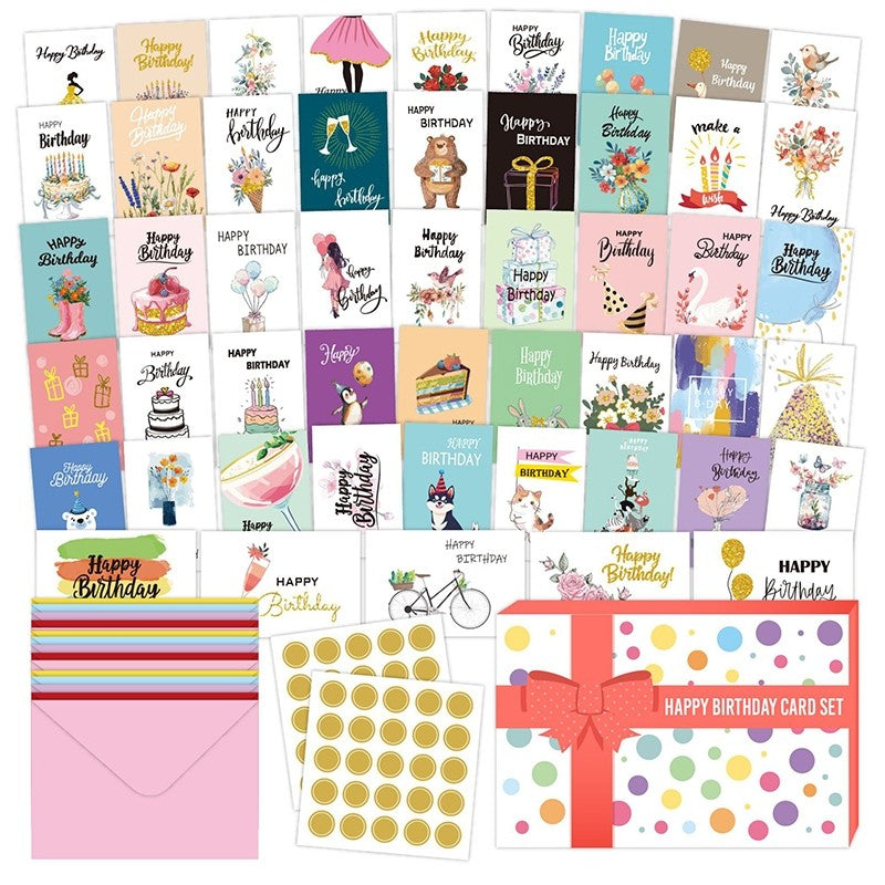 Unique Happy Birthday Cards With Envelopes Stickers Greeting Cards Gifts