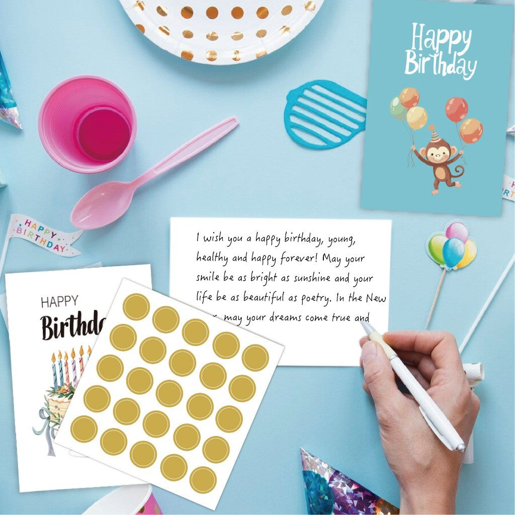 Unique Happy Birthday Cards With Envelopes Stickers Greeting Cards Gifts