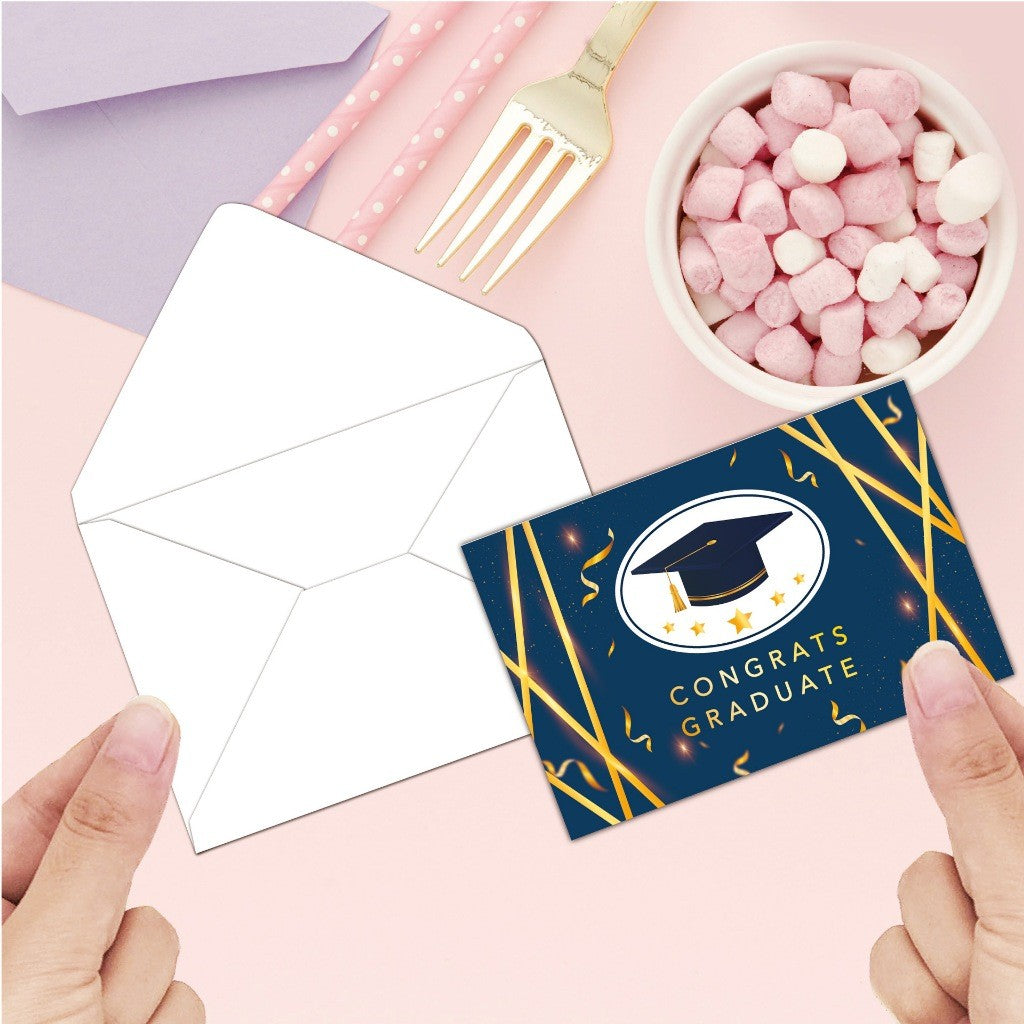 12pc Graduation Greeting Cards Envelope Stickers Set