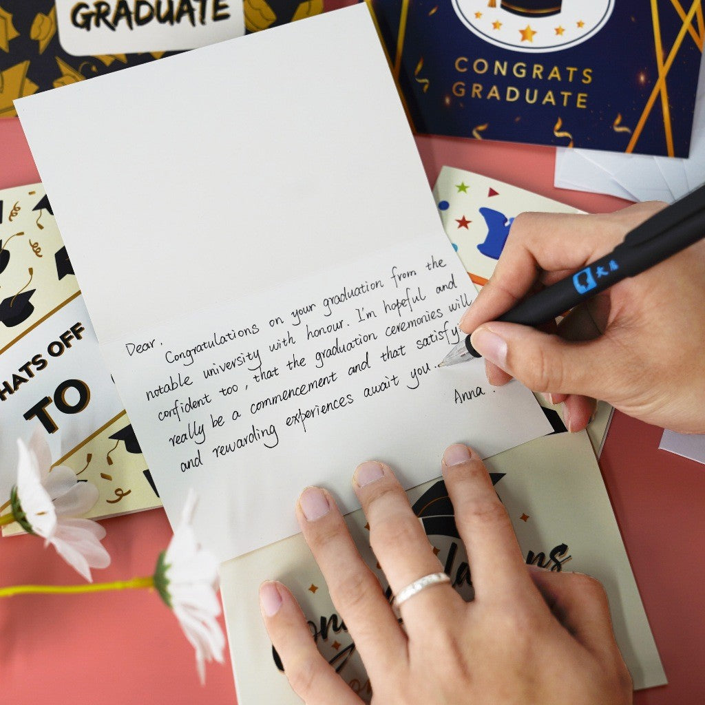 12pc Graduation Greeting Cards Envelope Stickers Set