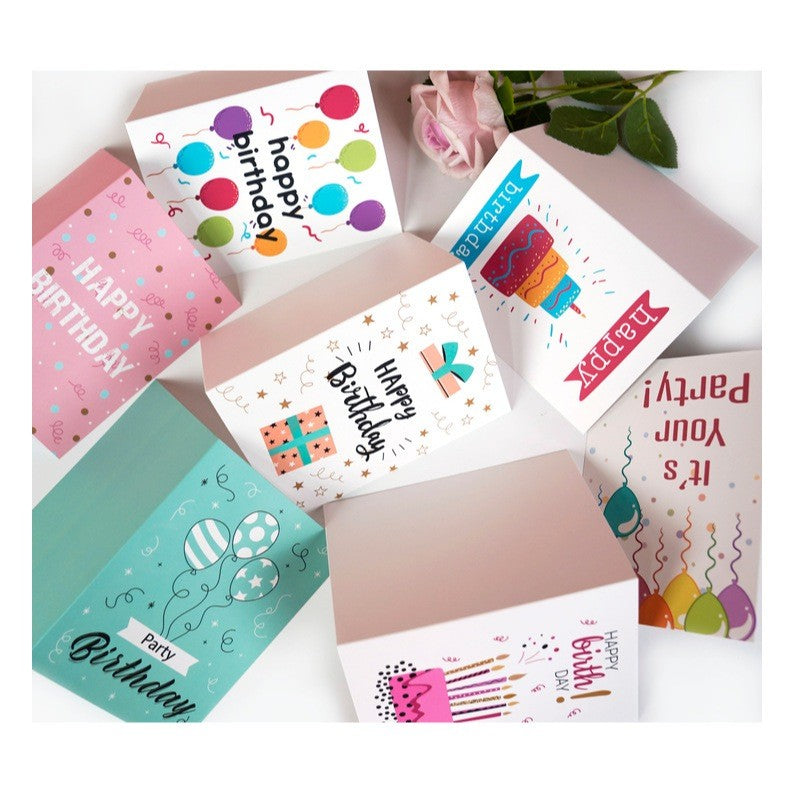Assorted Birthday Greeting Cards Celebration Cards with Envelopes & Stickers