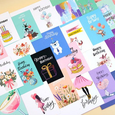 Unique Happy Birthday Cards With Envelopes Stickers Greeting Cards Gifts