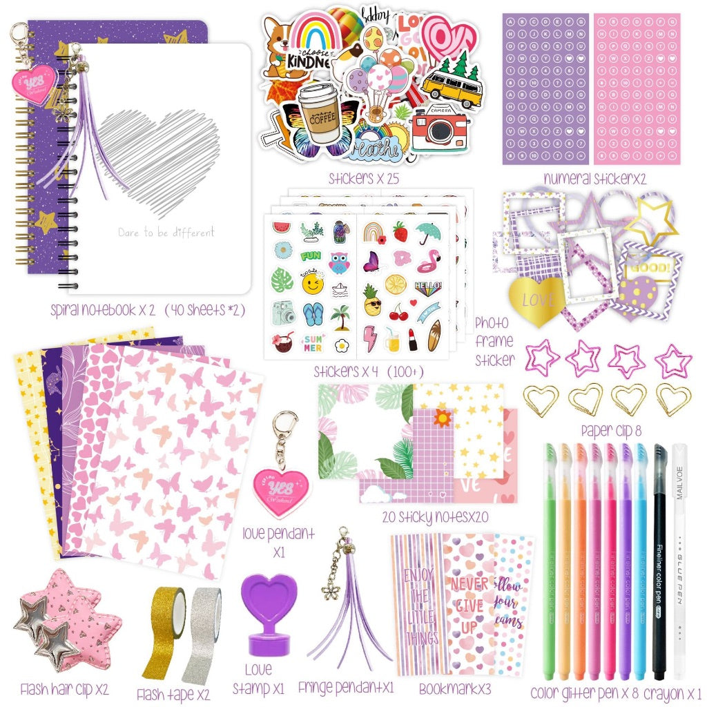 2in1 DIY Journal Art Crafts Diary Set