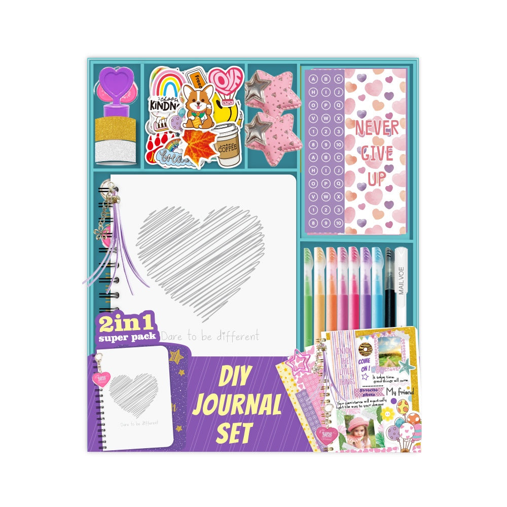 2in1 DIY Journal Art Crafts Diary Set