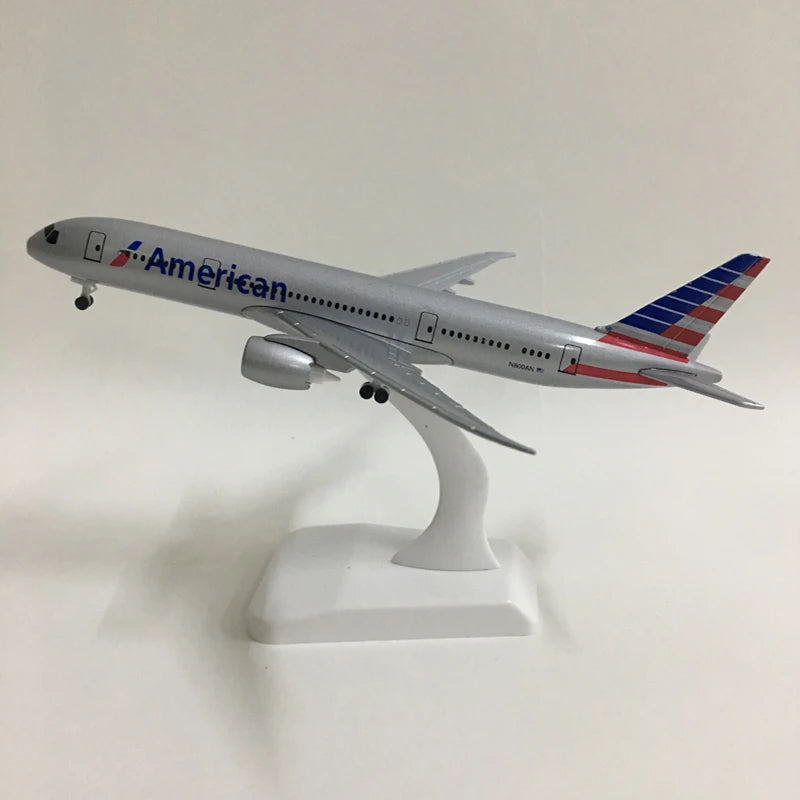 American Airlines Dreamliner B787 Aircraft Plane Model with Stand