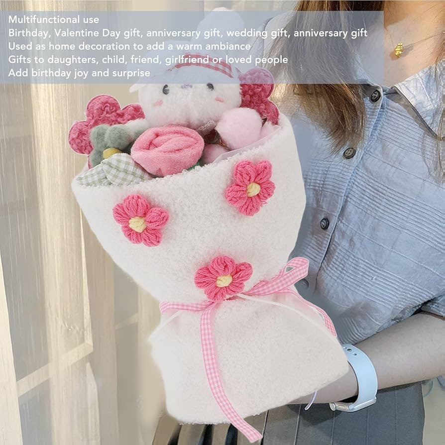 Cute Plush Dolls Bunny Flower Bouquet
