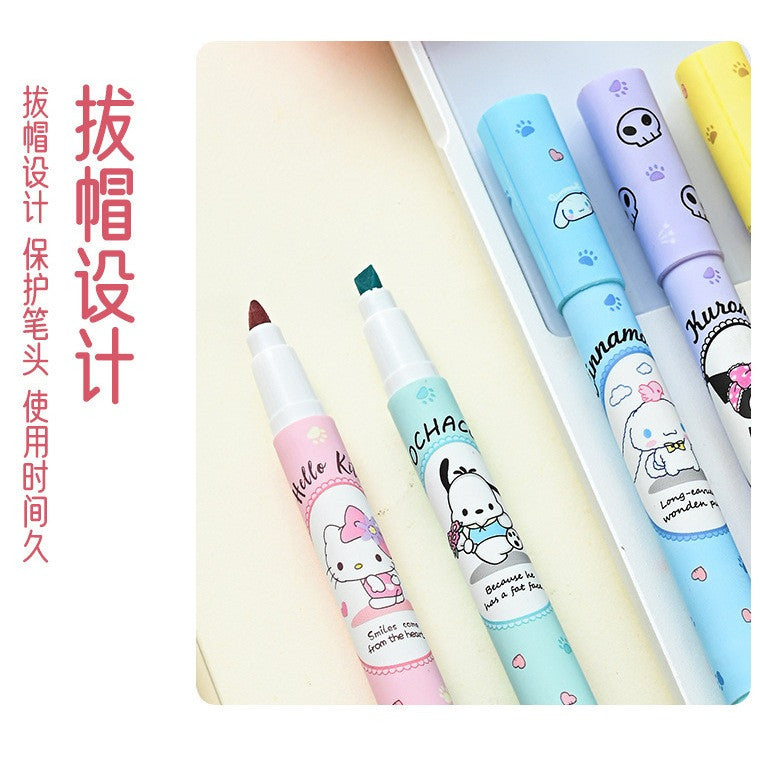 Sanrio Highlighter Fluorescent Pen My Melody Kuromi Hellokitty Cinnamoroll