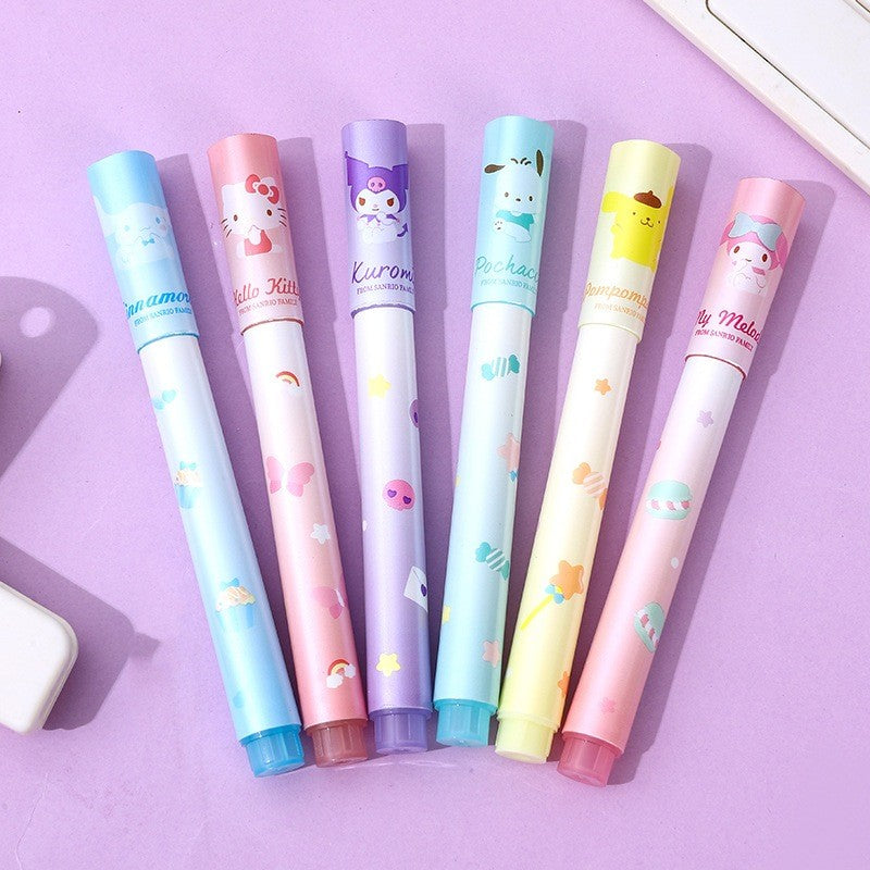 Sanrio Highlighter Fluorescent Pen My Melody Kuromi Hellokitty Cinnamoroll