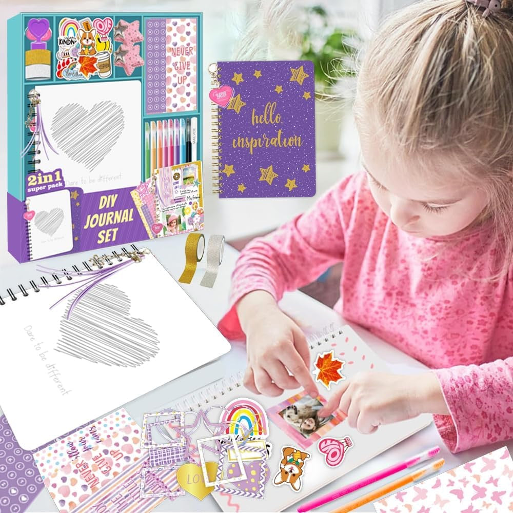 2in1 DIY Journal Art Crafts Diary Set